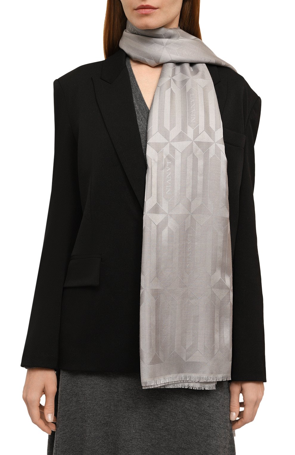 Шарф из шелка и шерсти LANVIN, арт. 6L7020/J5754, фото 2
