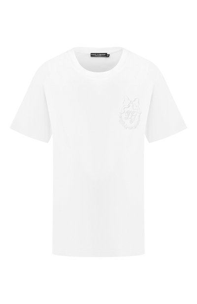 Женская хлопковая футболка DOLCE & GABBANA, арт. F8M66Z/G7XHC