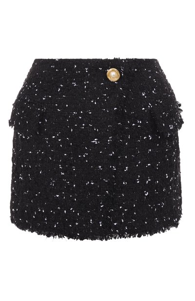 Женская твидовая юбка BALMAIN, арт. EF0LA514/XL06