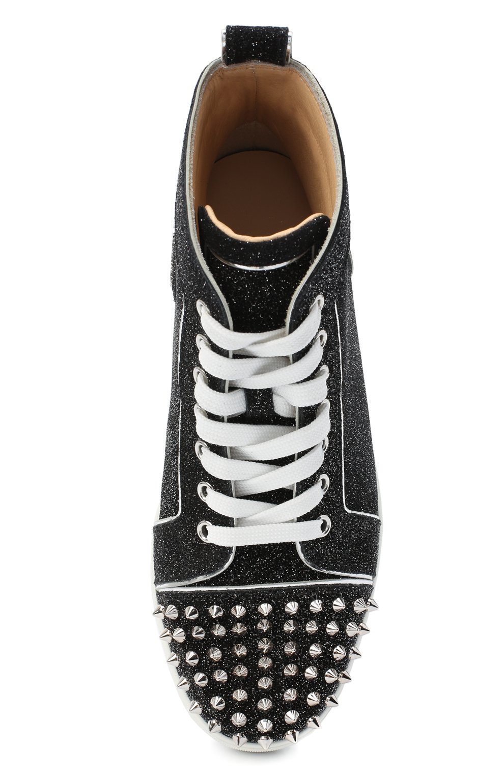 Комбинированные кеды lou  CHRISTIAN LOUBOUTIN, арт. lou spikes woman flat crosta comete/spec, фото 5