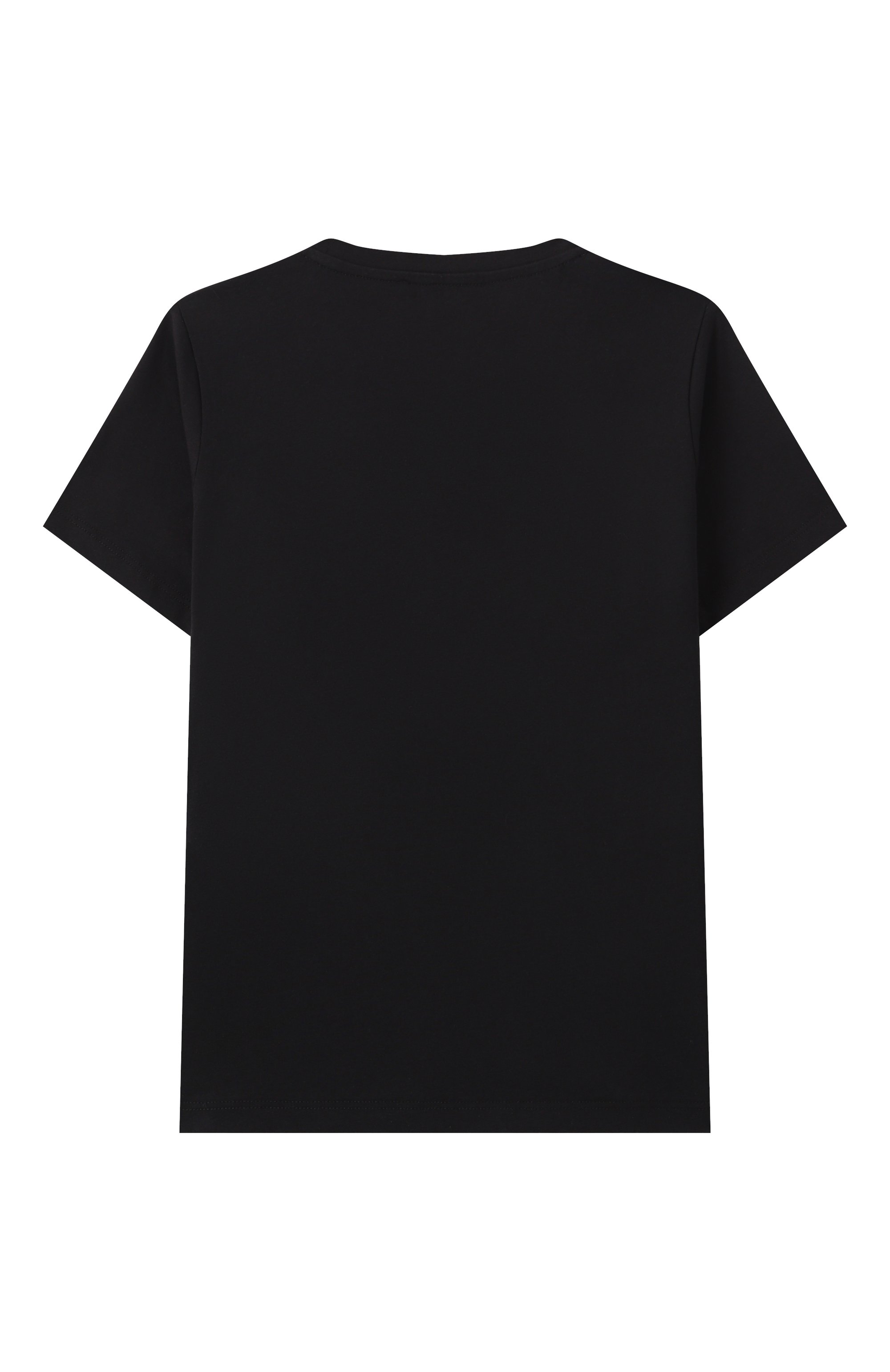 Хлопковая футболка VERSACE черного цвета по цене 15100 руб., арт. 1018293/1A13075, фото 2 Хлопковая футболка VERSACE, арт. 1018293/1A13075, фото 2