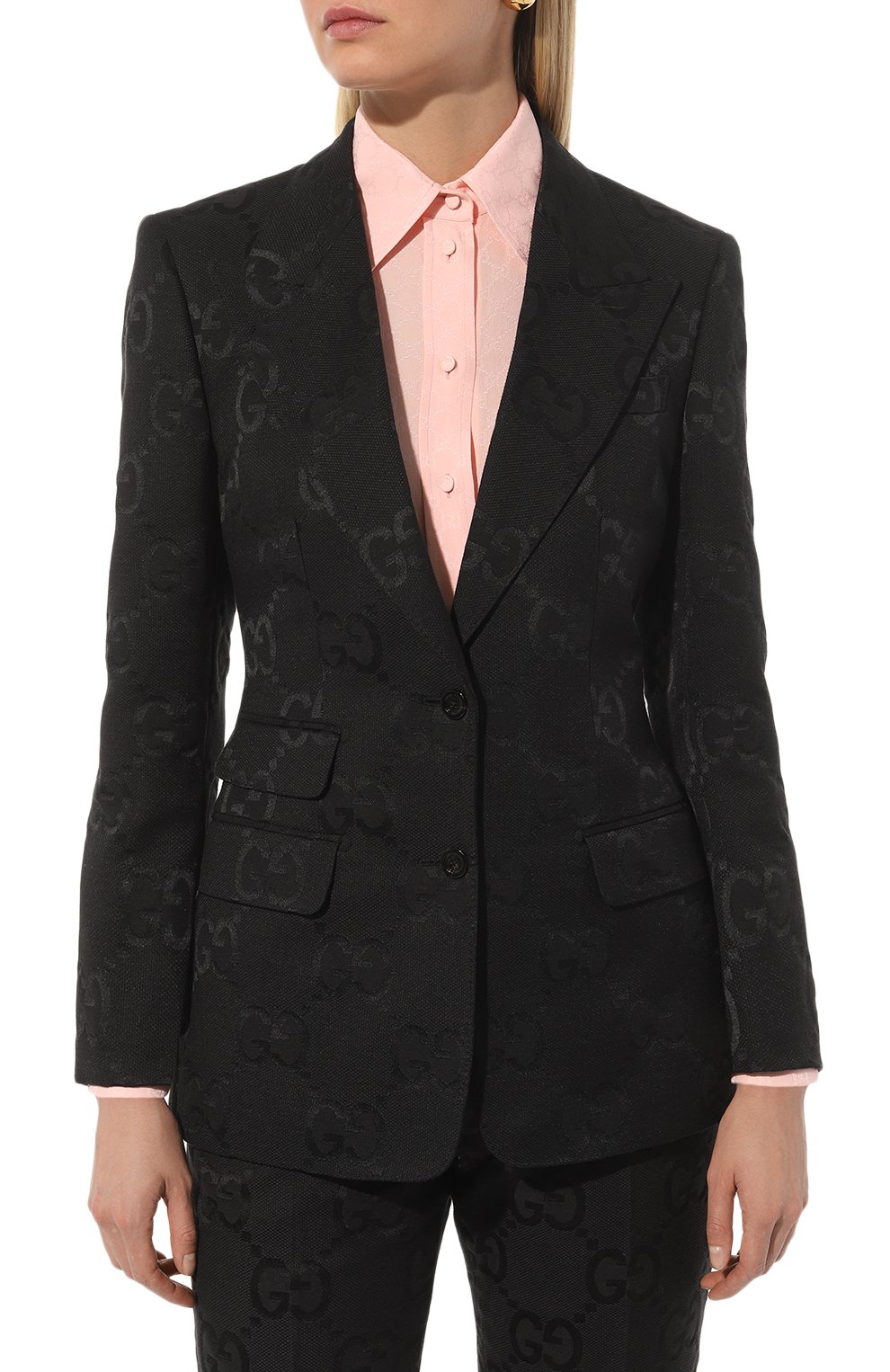 Хлопковый жакет GUCCI, арт. 681026 ZAHT6, фото 3