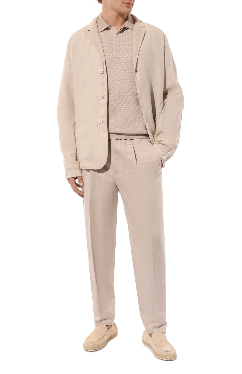 Льняные брюки ZEGNA, арт. 7ZF100A7/73GCC2, фото 2