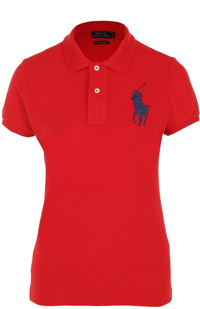 Хлопковое поло с вышитым логотипом бренда POLO RALPH LAUREN, арт. 211505656, фото 1