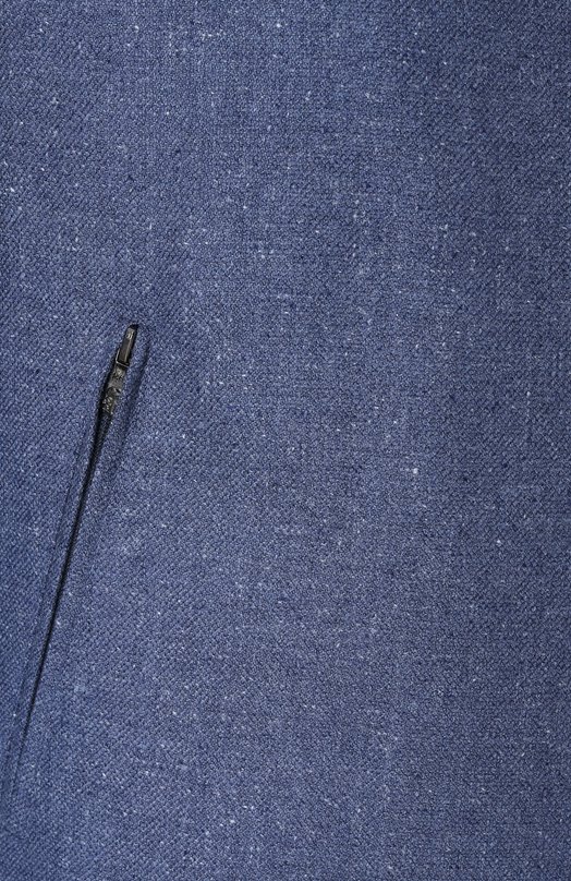 Бомбер из шелка и шерсти Corneliani 25L588-2518264 Синий  25L588-2518264 Фото 6