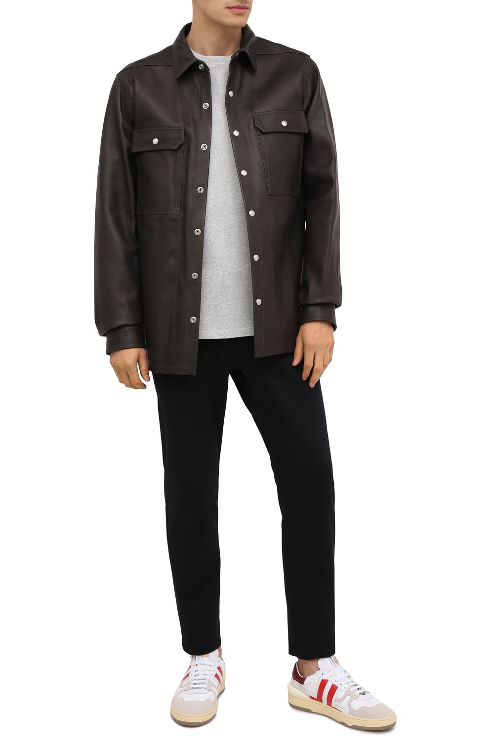 Кожаная рубашка RICK OWENS, арт. RU20F3729/LCW, фото 3