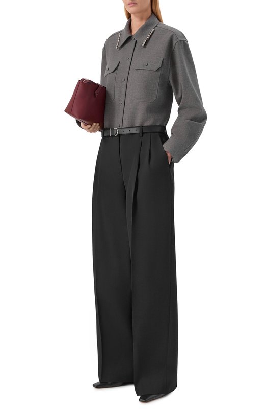 Шерстяная рубашка Jil Sander J03DL0210/J41557 Серый  J03DL0210/J41557 Фото 2