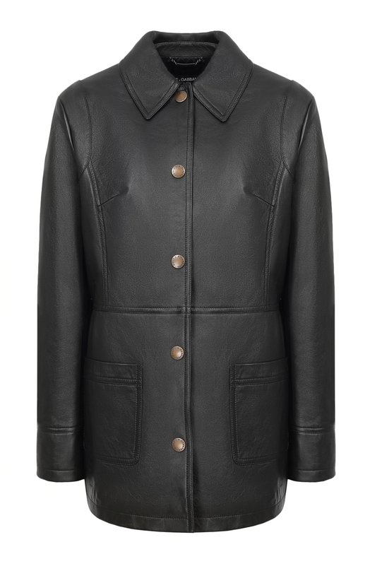 Кожаная куртка Dolce & Gabbana F0W3PL/GDDEA Чёрный F0W3PL/GDDEA