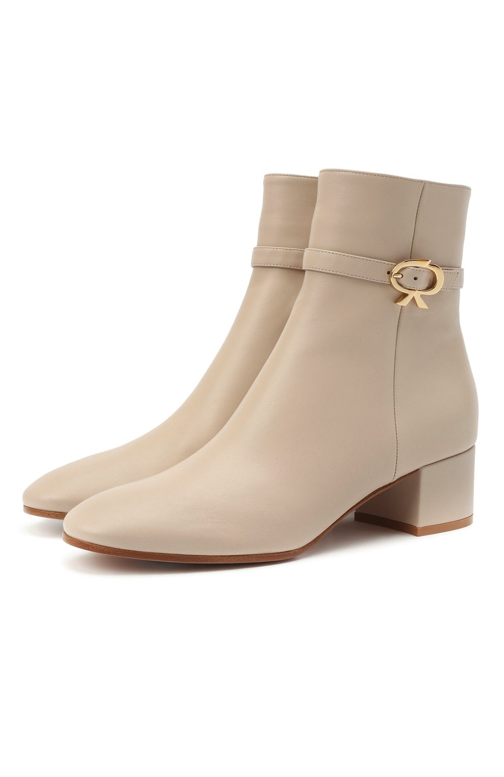 Кожаные ботильоны ribbon GIANVITO ROSSI, арт. G73325.45RIC.NAPM0US, фото 1