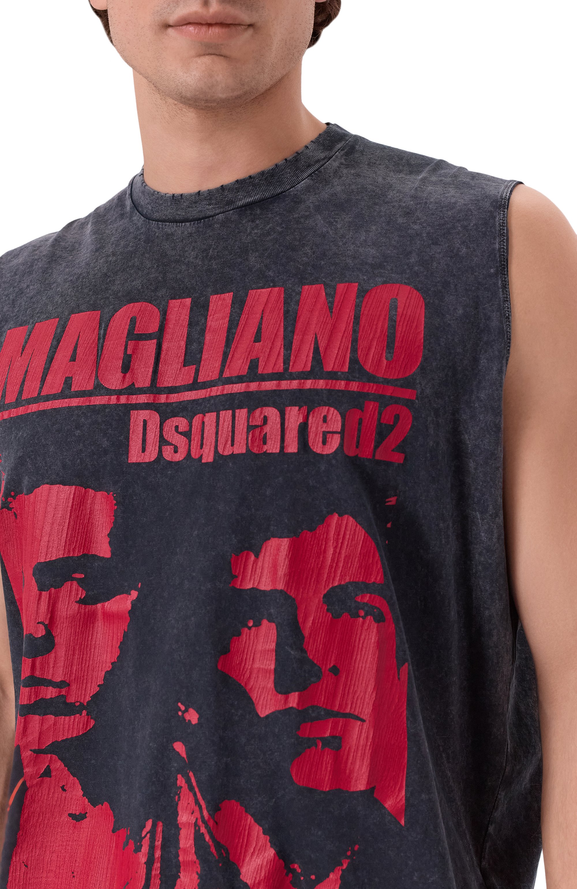 Хлопковая майка DSQUARED2, арт. S71GD1592/S21600, фото 5