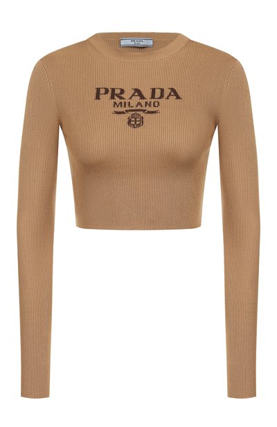 Шелковый пуловер PRADA, арт. P24S1G/11MY, фото 1