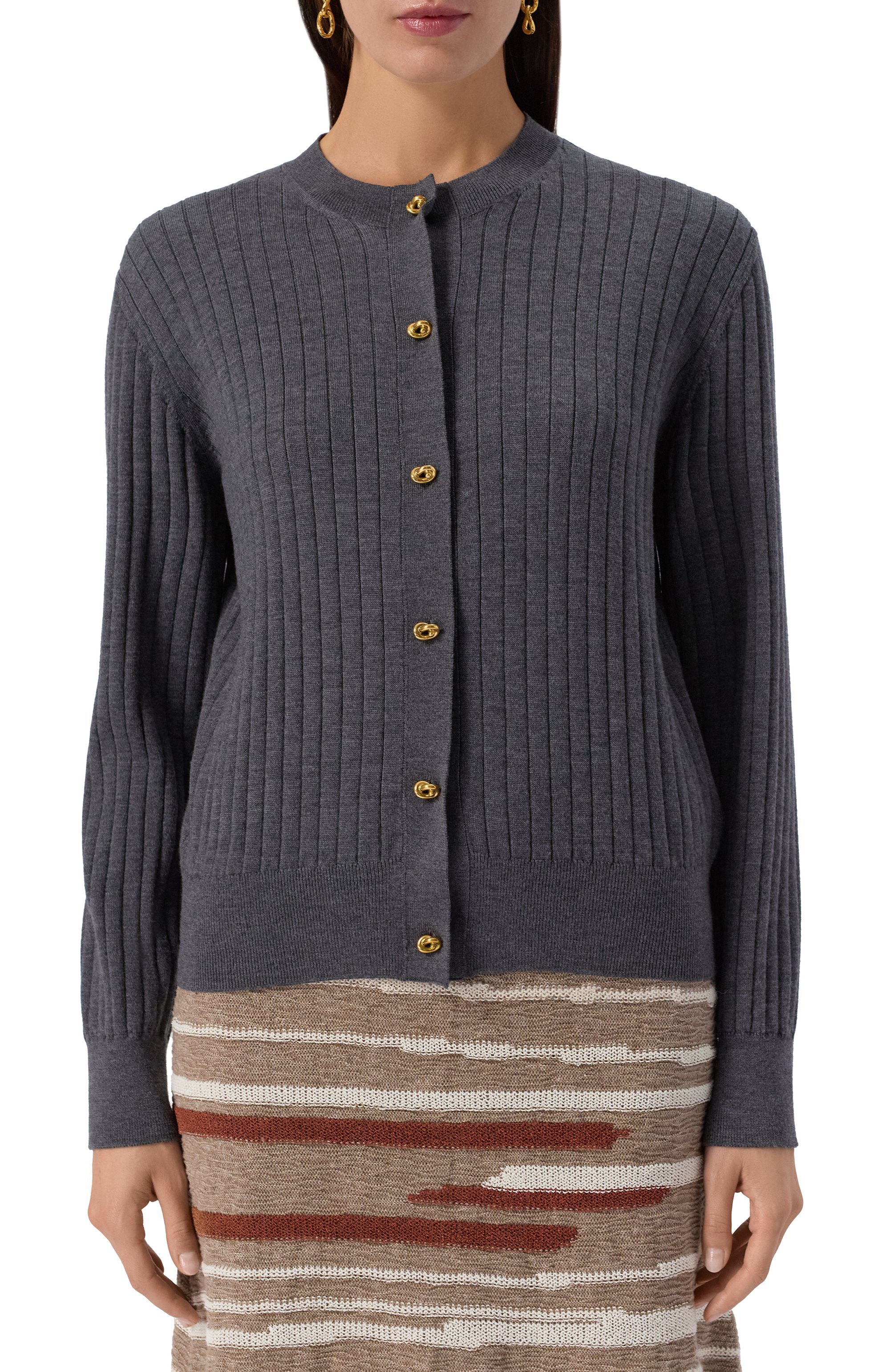 Шерстяной кардиган BOTTEGA VENETA, арт. 835337/V5L70, фото 3