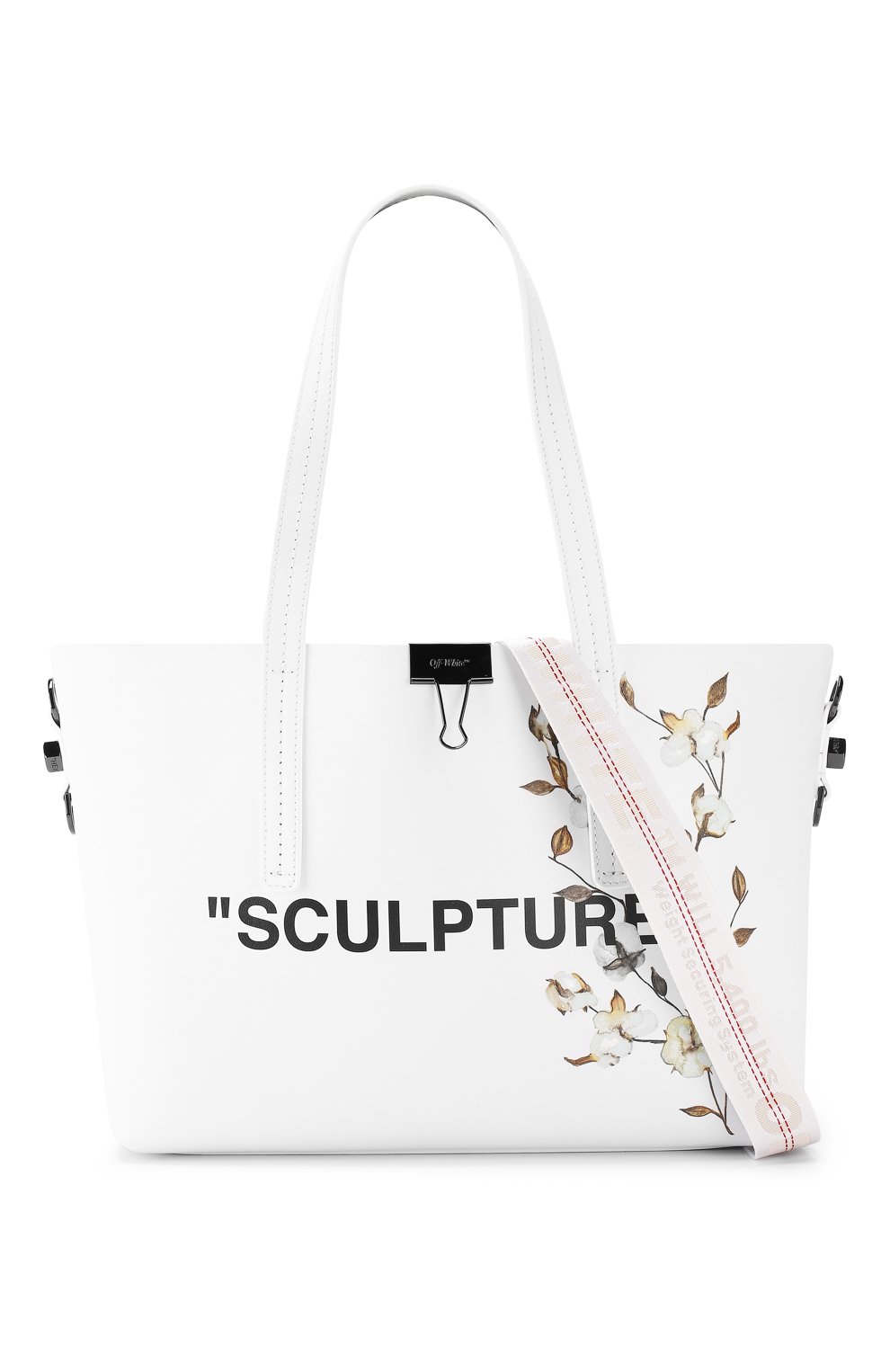 Сумка-тоут sculpture OFF-WHITE белого цвета по цене 115000 руб., арт. 0WNA025R197790850110, фото 6 Сумка-тоут sculpture OFF-WHITE, арт. 0WNA025R197790850110, фото 6