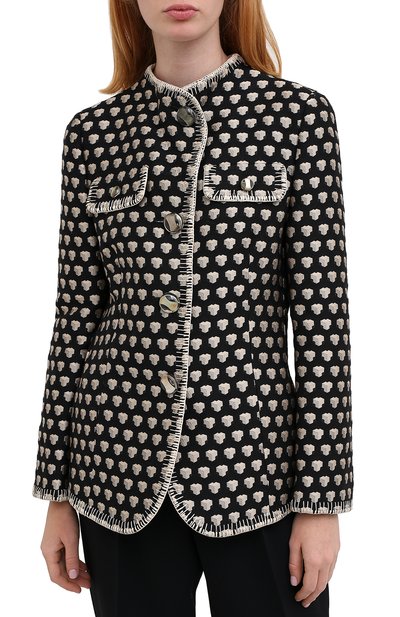 Жакет GIORGIO ARMANI черно-белого цвета по цене 298000 руб., арт. 0WHGG0H2/T01UP, фото 3 Жакет GIORGIO ARMANI, арт. 0WHGG0H2/T01UP, фото 3