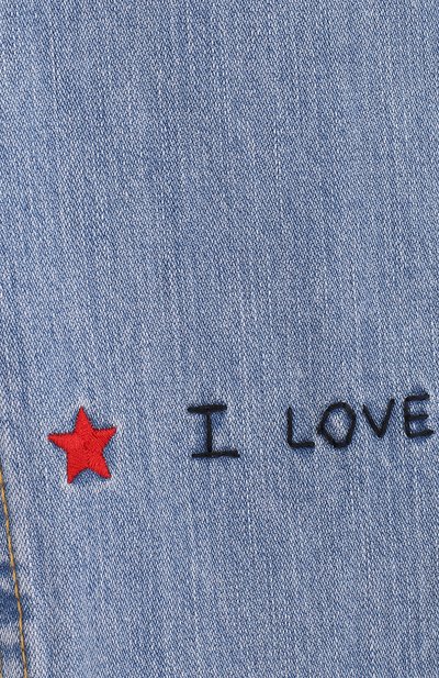 Джинсы с декоративными потертостями и вышивкой GUCCI, арт. 499885/XR907, фото 3