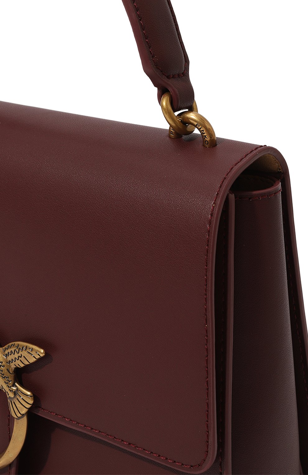 Сумка love one medium PINKO бордового цвета по цене 37900 руб., арт. 100066/A0F1, фото 3 Сумка love one medium PINKO, арт. 100066/A0F1, фото 3