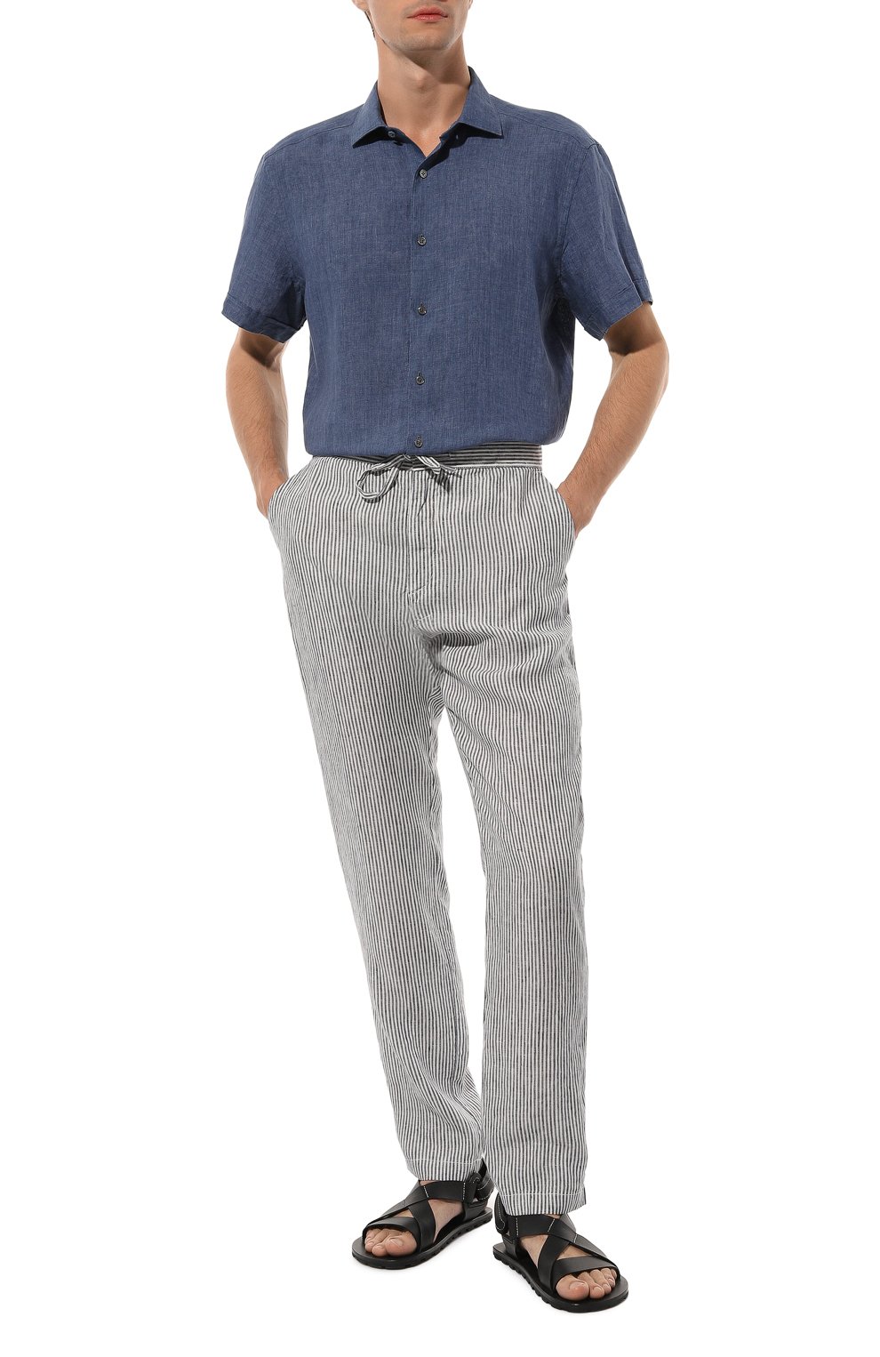 Льняные брюки 120% LINO, арт. 31ALIM299M/000G222/100, фото 2