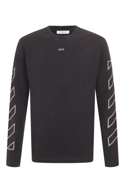 Мужская хлопковый лонгслив OFF-WHITE, арт. 0MAB086S25JER004