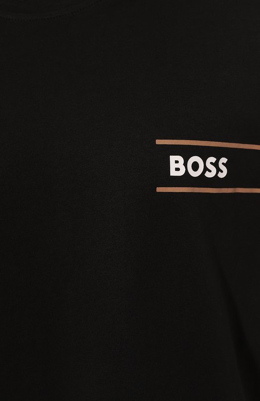 Хлопковая футболка BOSS 50508744 Чёрный  50508744 Фото 5
