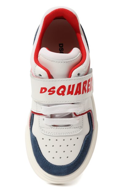 Кеды DSQUARED2 белого цвета по цене 31850 руб., арт. 75640/20-27, фото 4 Кеды DSQUARED2, арт. 75640/20-27, фото 4