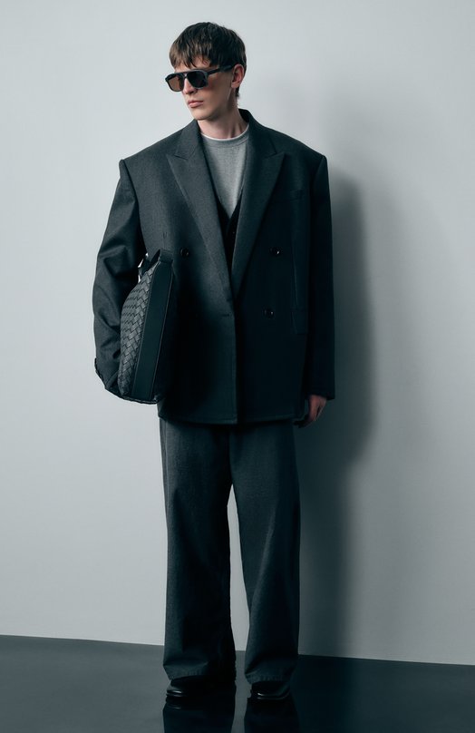 Хлопковые брюки Balenciaga 838695/TSWB3 Серый  838695/TSWB3 Фото 6