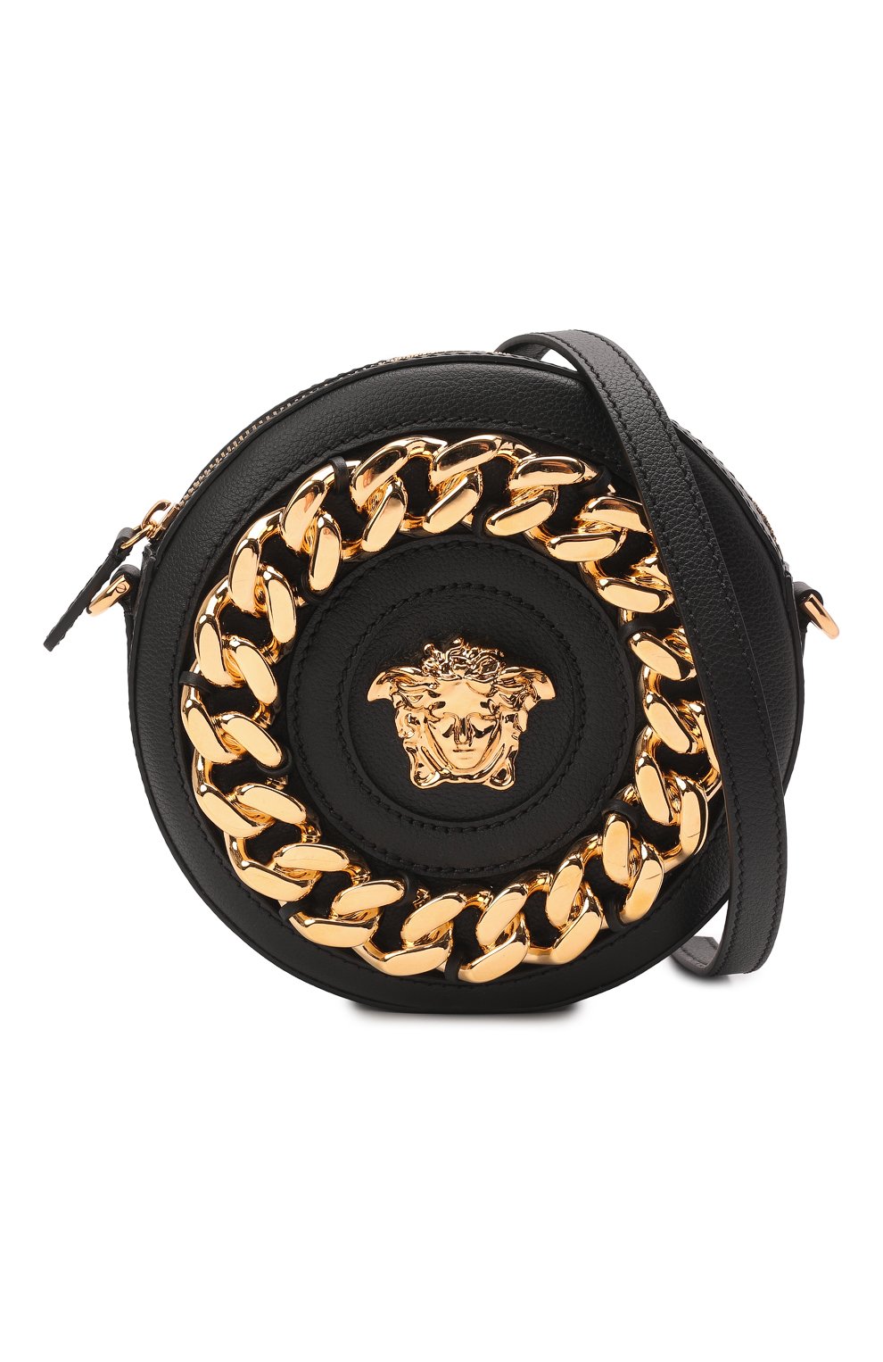 Сумка la medusa disco VERSACE черного цвета по цене 139500 руб., арт. DBFI050/1A02772, фото 6 Сумка la medusa disco VERSACE, арт. DBFI050/1A02772, фото 6