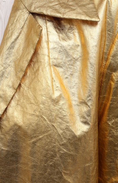 Льняное пальто DRIES VAN NOTEN золотого цвета по цене 150500 руб., арт. 211-10234-2327, фото 5 Льняное пальто DRIES VAN NOTEN, арт. 211-10234-2327, фото 5