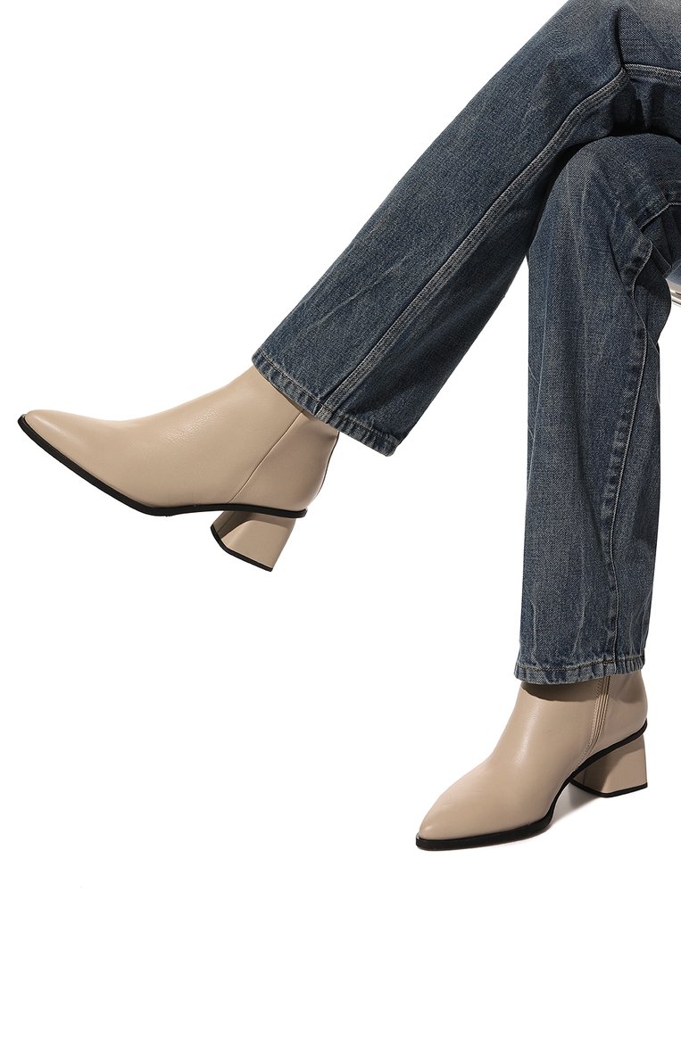 Кожаные ботильоны petra NUDE OF SCANDINAVIA, арт. PET114/SAVANA/LATTE MACCHIATT0, фото 3