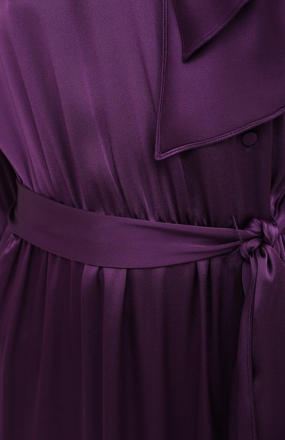 Атласное платье TOM FORD сиреневого цвета по цене 313500 руб., арт. AB2868-FAX727, фото 5 Атласное платье TOM FORD, арт. AB2868-FAX727, фото 5