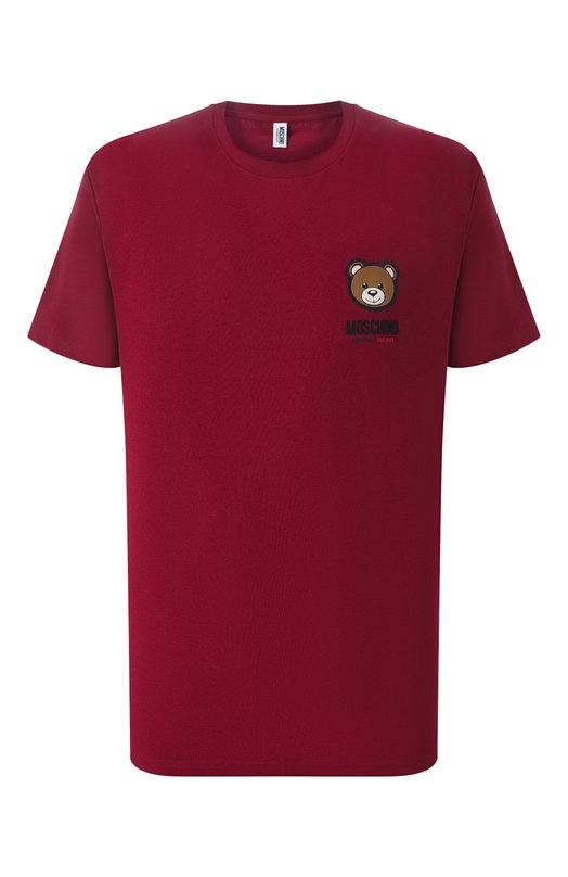 Хлопковая футболка Moschino A0788/4410 Бордовый A0788/4410