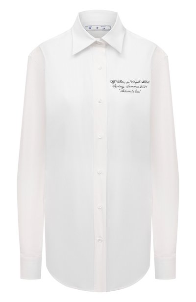 Женская хлопковая рубашка OFF-WHITE, арт. 0WGA096S21FAB001