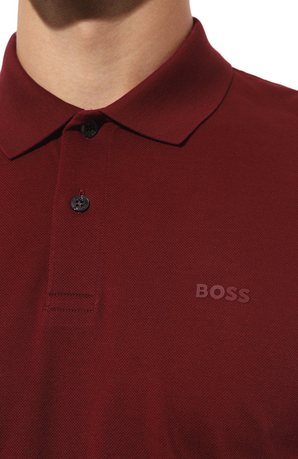 Хлопковое поло BOSS, арт. 50467113, фото 5