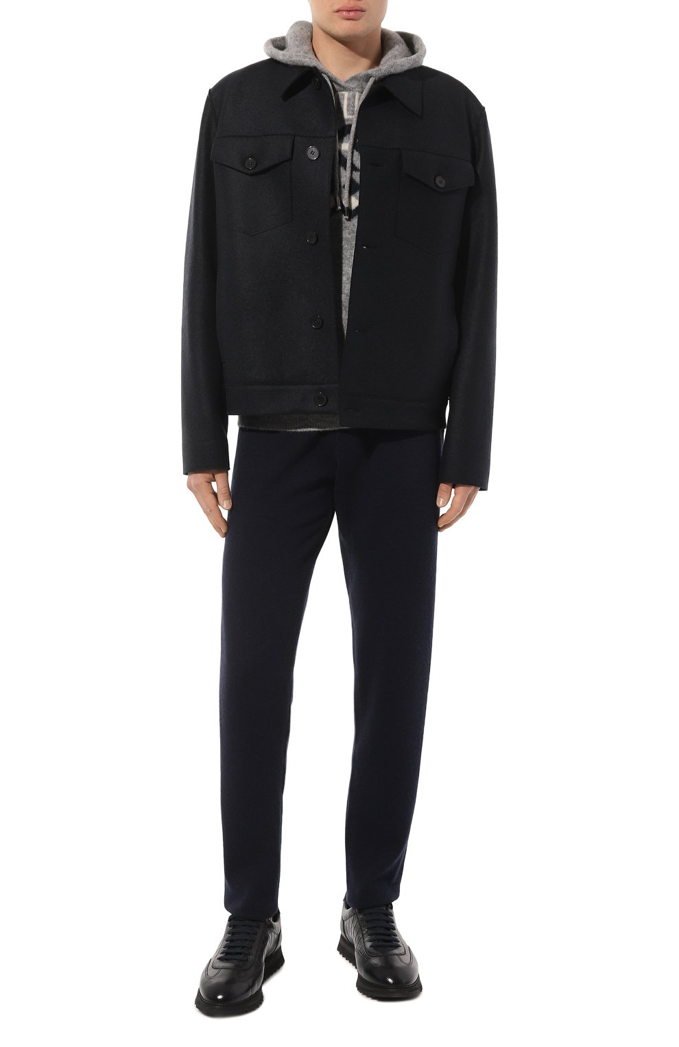 Брюки из шерсти и кашемира BOGNER темно-синего цвета по цене 44700 руб., арт. 18972761, фото 2 Брюки из шерсти и кашемира BOGNER, арт. 18972761, фото 2