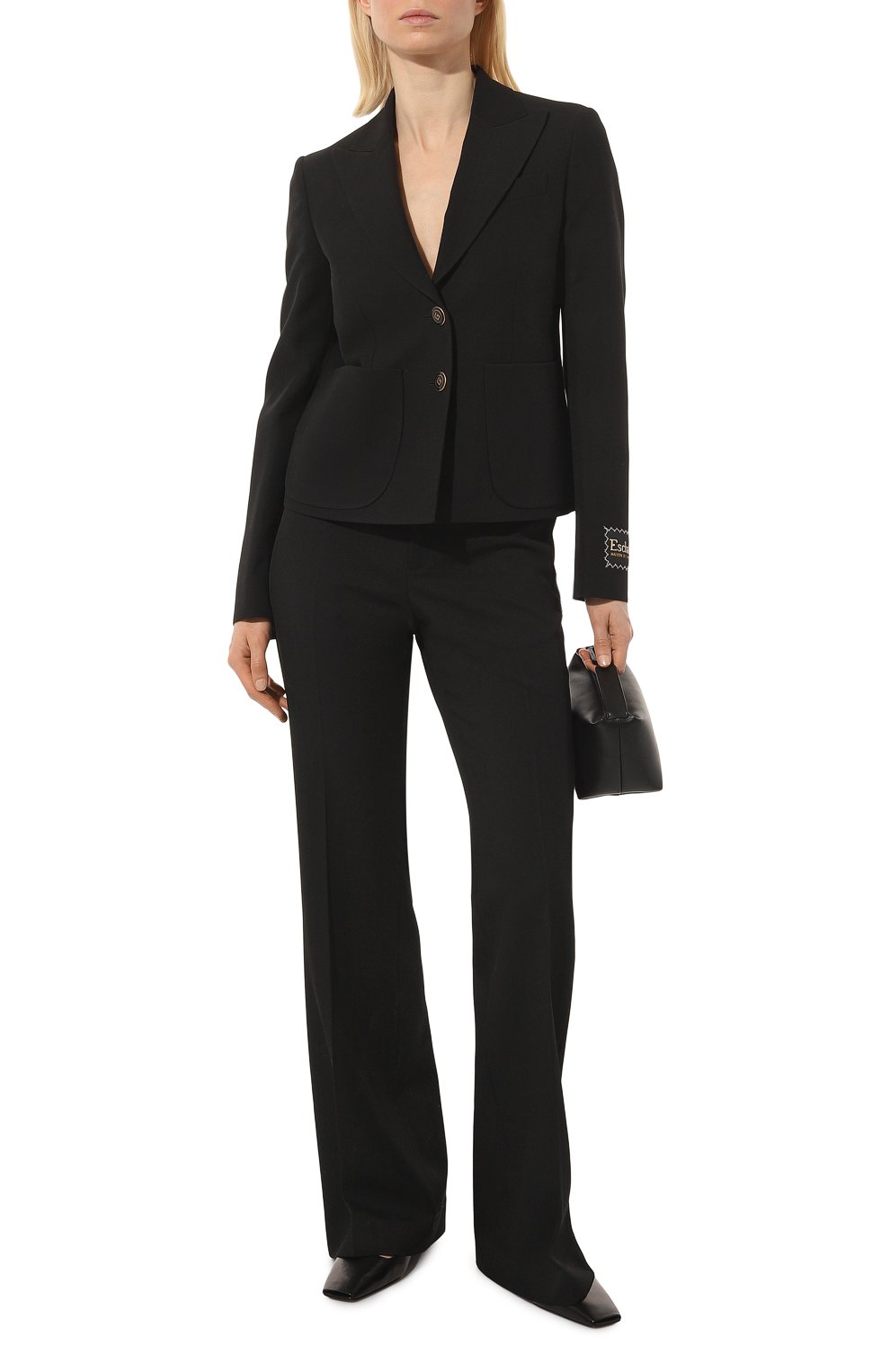 Жакет из шелка и шерсти GUCCI черного цвета по цене 285120 руб., арт. 657053 ZAD88, фото 2 Жакет из шелка и шерсти GUCCI, арт. 657053 ZAD88, фото 2