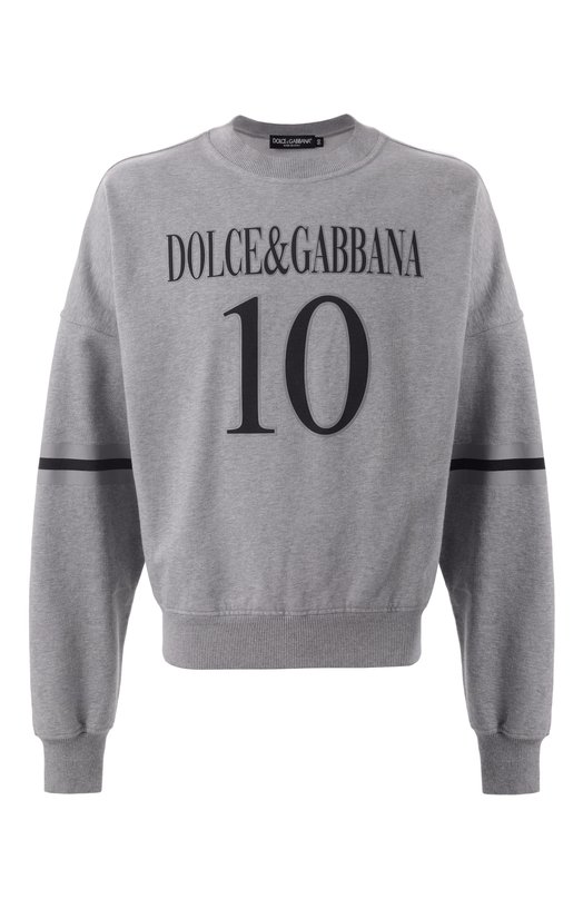 Хлопковый свитшот Dolce & Gabbana G9BEFT/G702N Серый G9BEFT/G702N