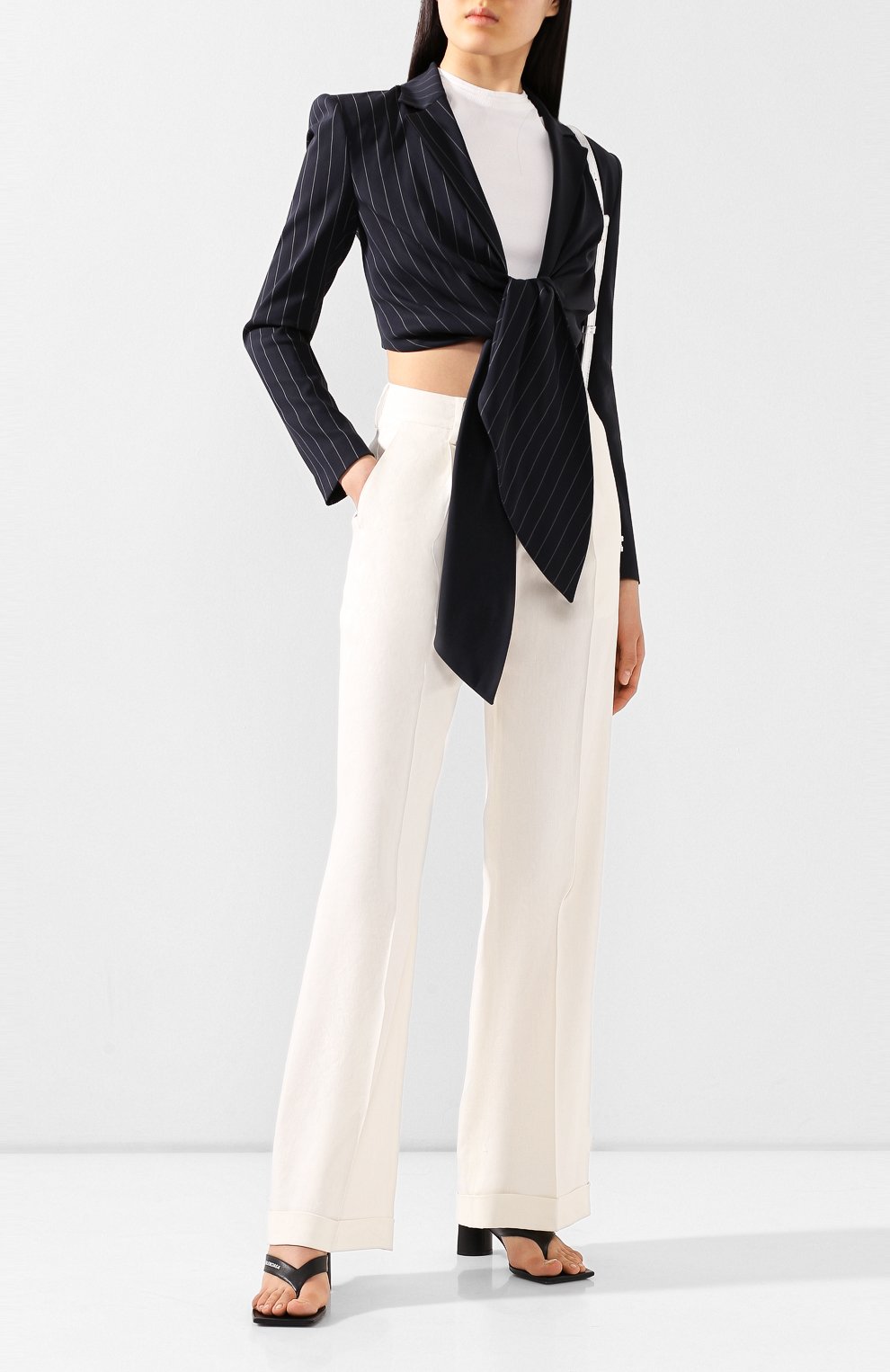 Жакет из смеси хлопка и вискозы OFF-WHITE, арт. 0WEF042S20FAB0014500, фото 2