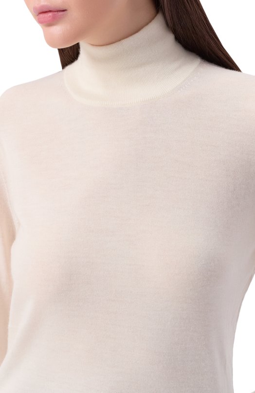 Кашемировая водолазка Max Mara MEANA Кремовый  MEANA Фото 5
