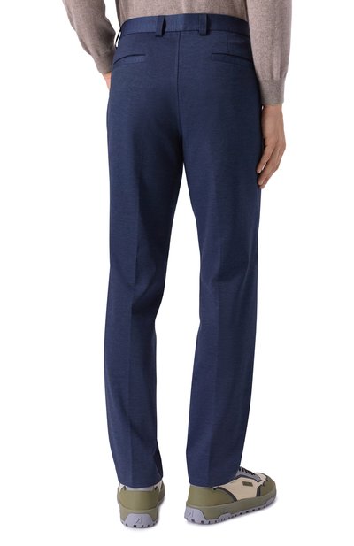 Брюки HUGO темно-синего цвета по цене 19950 руб., арт. 50544601, фото 4 Брюки HUGO, арт. 50544601, фото 4