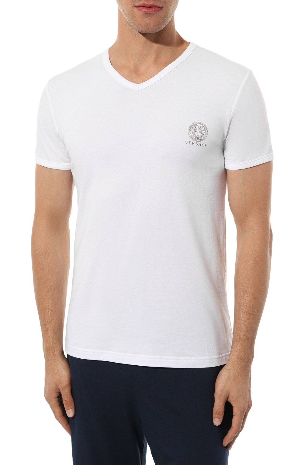 Хлопковая футболка VERSACE, арт. AUU01004/A232741, фото 3