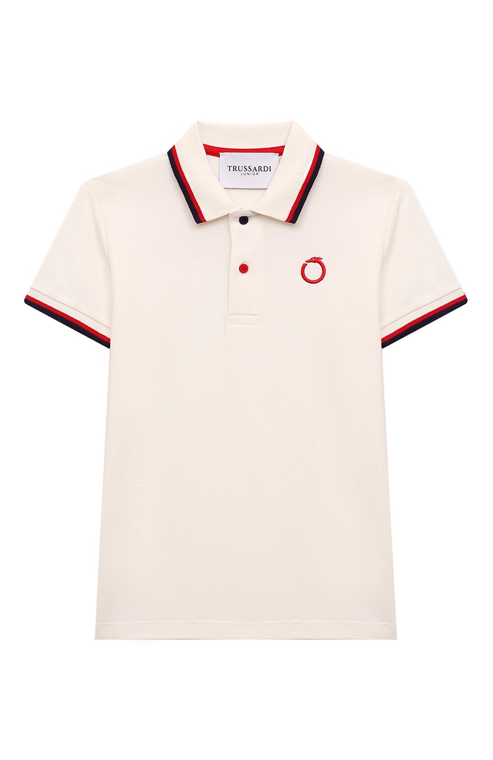 Хлопковое поло TRUSSARDI JUNIOR, арт. TBP24005PO, фото 1