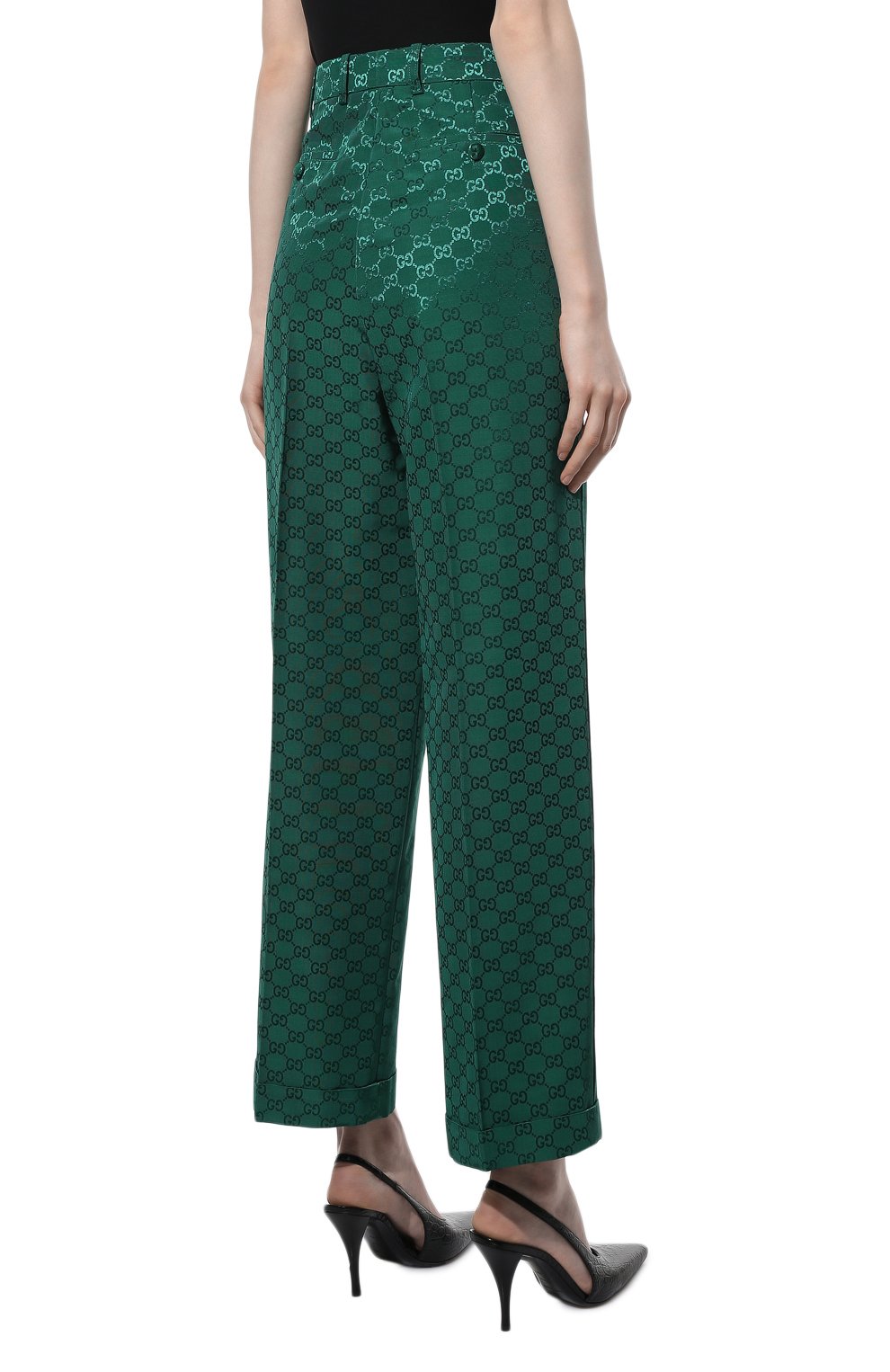 Брюки из хлопка и вискозы GUCCI, арт. 675587/ZAHMD, фото 4