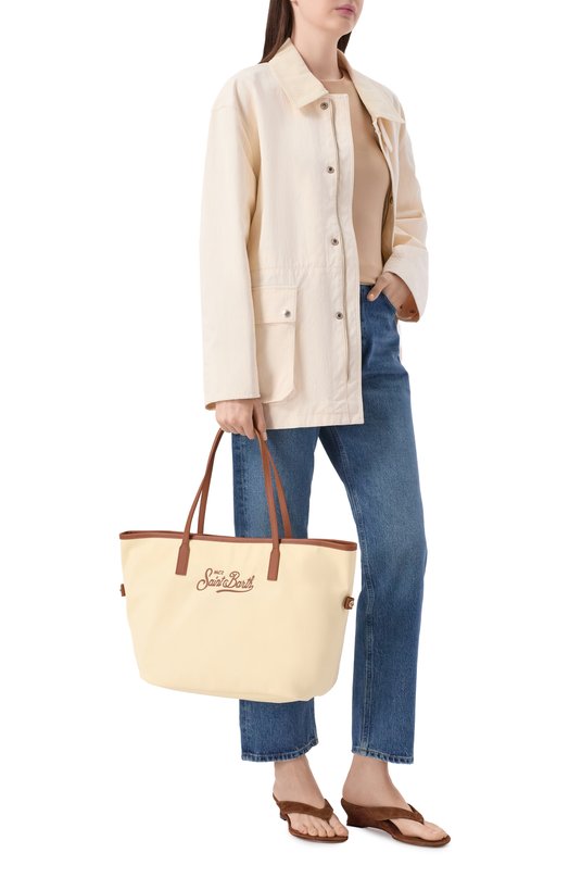 Сумка-тоут City large MC2 Saint Barth CB0002-01818L/CITY BAG NYL0N Кремовый  CB0002-01818L/CITY BAG NYL0N Фото 3