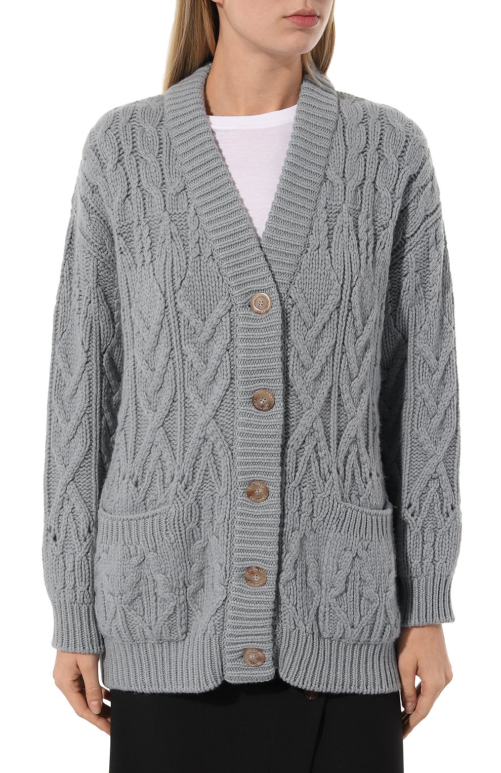 Кашемировый кардиган COLOMBO голубого цвета по цене 562000 руб., арт. MA04321/1-1.8KC, фото 3 Кашемировый кардиган COLOMBO, арт. MA04321/1-1.8KC, фото 3