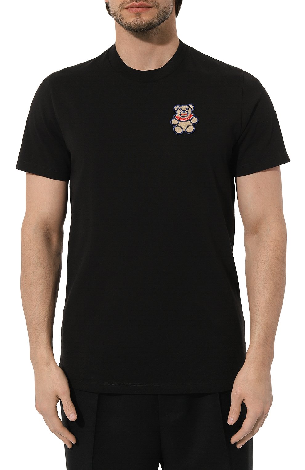 Хлопковая футболка MONCLER, арт. 8C000-37-8390T, фото 3