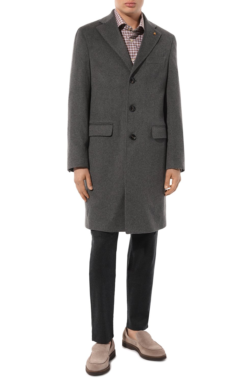 Кашемировое пальто SARTORIA LATORRE серого цвета по цене 176000 руб., арт. A0STA/UE056X, фото 2 Кашемировое пальто SARTORIA LATORRE, арт. A0STA/UE056X, фото 2