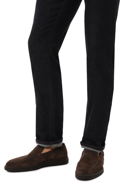 Замшевые лоферы detroit SANTONI, арт. MGDG17824SM0KSVUT50, фото 3