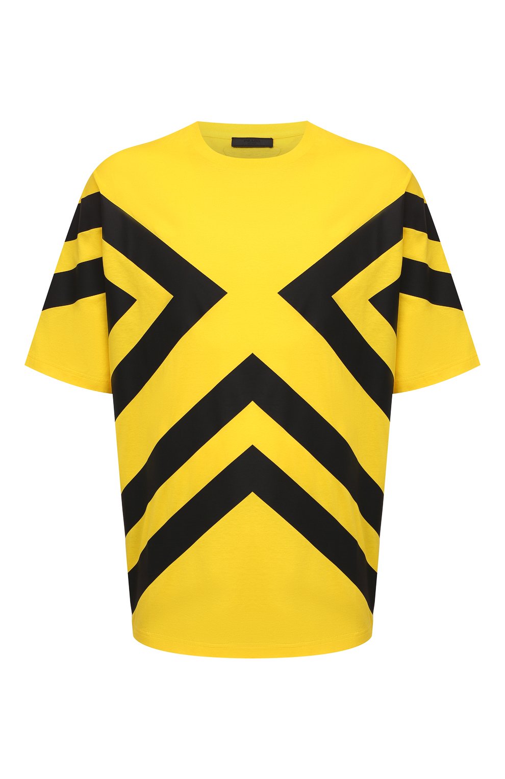 Хлопковая футболка PRADA, арт. UJN741-1ZWB-F0AG4-211, фото 1