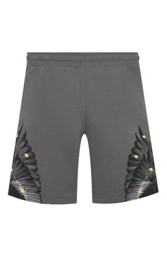 Детские хлопковые шорты MARCELO BURLON KIDS OF MILAN темно-серого цвета, арт. 21E/B/MB/3207/0020/2-6Y | Фото 2 (Материал внешний: Хлопок; Мальчики Кросс-КТ: Шорты-одежда; Региональные ограничения белый список (Axapta Mercury): RU, Не проставлено; Материал сплава: Проставлено; Нос: Не проставлено)