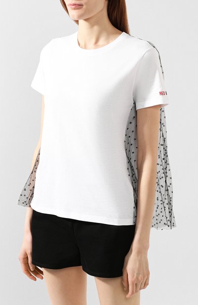 Хлопковая футболка REDVALENTINO, арт. TR3MG04Q/4WV, фото 3