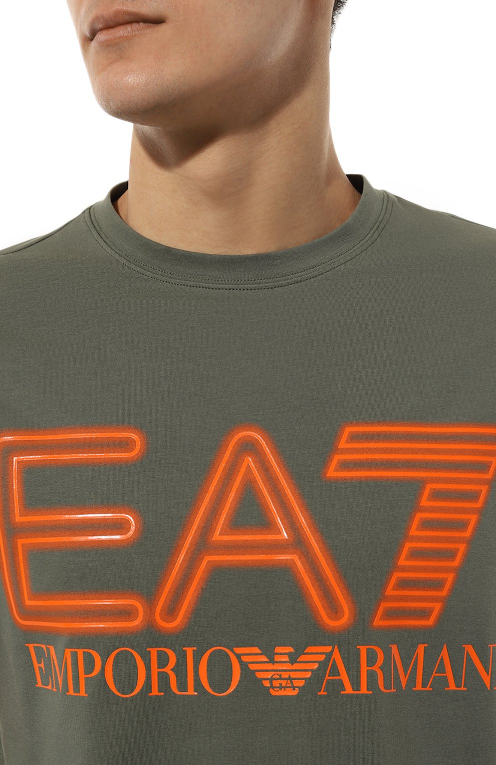 Хлопковая футболка EA7, арт. 3DPT37/PJMUZ, фото 5